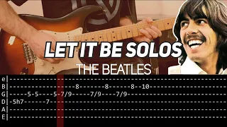 The Beatles Let It Be Solos Guitar Lesson With TAB 