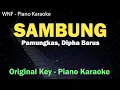 Pamungkas, Dipha Barus - Sambung (Karaoke Piano Original Key)
