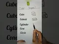 Solid shapes shapes 3D shapes