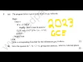2023 GCE Mathematics Paper 2 Pseudocode to Flowchart