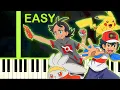 POKEMON JOURNEYS THEME - EASY Piano Tutorial