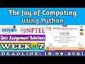 The Joy of Computing using Python NPTEL Week 7 Assignment 7 Solution July 2021