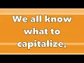 Capitalize