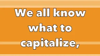 Capitalize