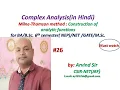 Milne-Thomson method Analytic function Complex analysis B Sc 6th sem NEP NET