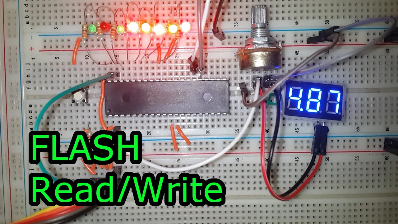 FLASH Memory Read/Write ???? PIC Microcontroller Programming Tutorial #20 MPLAB in C