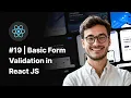 React Tutorial in Hindi Basic Form Validation in React JS