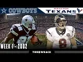 The Texans FIRST Game Cowboys vs Texans 2002