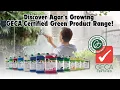 Discover Agar s Growing GECA-Certified Green Product Range