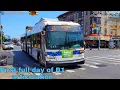 MTA New York City Bus First full day of B1 articulation