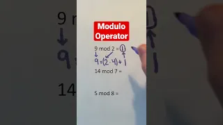 Modulo Operator Examples