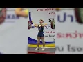 Weightlifter Falls Into Split During Overhead Lift - 1851304