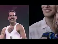 FULL Queen at LIVE AID Side By Side Comparison with Rami Malek (Bohemian Rhapsody 2018)