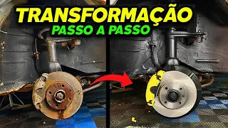 NUNCA MAIS PAGUE PARA FAZER ESTE SERVIÇO! Passo a passo completo Limpeza freio PROJETO SAVEIRO JOCAR