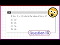 Algebraic Equation and Expression Solving for X SAT Test 10 MATH Module 1 Question 10