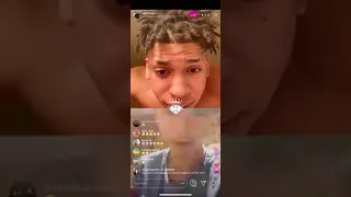 hilarious nle choppa roasts fans on ig live