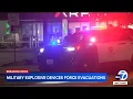 Military explosive devices left at LAPD station force nearby evacuations