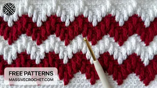 VERY EASY Crochet Pattern for Beginners!⚡️UNUSUAL Crochet Stitch for Baby Blanket, Bag & Scarf