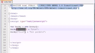 Beginner JavaScript Tutorial 35 Associative Arrays