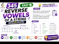 LeetCode 345 Reverse Vowels of a String Two Pointers Easy C Interview Solution