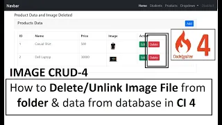 CI4 IMAGE CRUD-4 How to Image File from folder data from database in Codeigniter 4