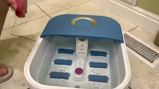 ALLJOY Collapsible Foot Spa Bath Massager Remote Control Shiatsu Foot Massage Soak Tub Review