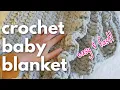 Chunky Crochet Baby Blanket Pattern with Easy Ruffle Border