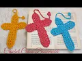 HOW TO CROCHET A CROSS BOOKMARK CROCHET CROSS FOR EASTER CROCHET CROSS FOR CHRISTMASS