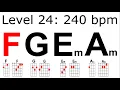 How to Change Chords Faster - F-G-Em-Am Chord Drill! (IV-V-iii-vi)