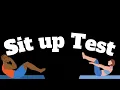 Curl up sit-ups test 80 total sit-ups