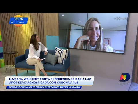 Mariana Weickert conta experiência de dar à luz após ser diagnosticada com coronavírus