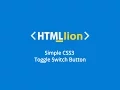 CSS3 Toggle Switch Button