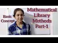 Class 9th ICSE l Mathematical Library Methods Basic Concept l Part-1 l in Hindi l JAVA Computer