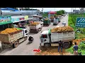 Download Lagu Perfectly Start Landfill Project! Huge Size By Dozer Pushing with Truck Dumping Stone Soil, Mix VDO