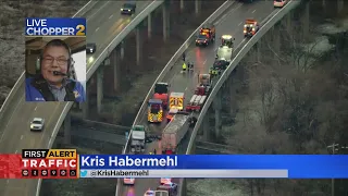 Multiple crashes reported on on I-65 in Gary Indiana due to icy roads
