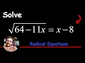 How to Solve a Radical Equation Involving a Quadratic Equation and Check
