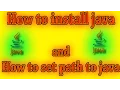 How to install java JDk JRE and set path to java
