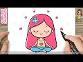 How to Draw a Girl Doing Yoga - Step-by-Step Drawing Tutorial