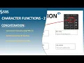 SAS CHARACTER FUNCTIONS - 2 CONCATENATING STRINGS USING PIPE SYMBOL CAT CATX FUNCTIONS