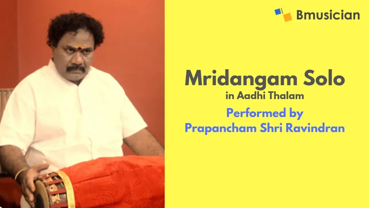 Mridangam Solo by Shri Prapancham Ravindran | Bmusician | 4K