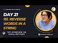 151 Reverse Words in a String Medium Top Interview 150 Leetcode - 151 String Python