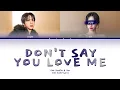 Download Lagu [KARAOKE] JIN Don't Say You Love Me | You as a member | 2 member | Jin and you | Color Coded Lyrics