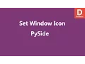 PySide Python Set Application Icon