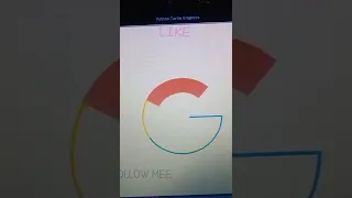 MAKING GOOGLE LOGO USING PHYTON