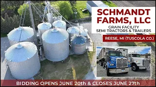 Schmandt Farms LLC Grain Facility Located in Reese MI Albrecht Auction Service Bidnow us