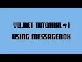 Tutorial Visual Basic Net Windows Forms Using MessageBox with Variables