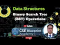 Binary Search Tree BST Operations Insertion Deletion Searching Traversals Data Structures