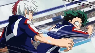 deku vs todoroki full fight my hero academia english dub