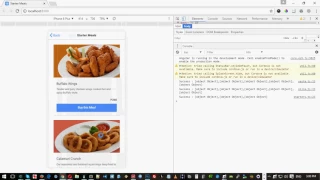 A simple ordering cart app in Ionic 2 version 1