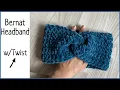 BEST Bernat Yarn Headband Crochet Headband Tutorial